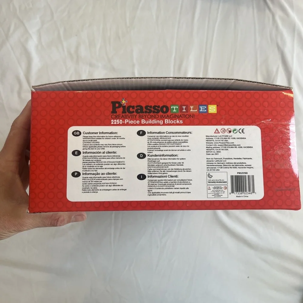 Picasso Tiles Building Blocks Steam 2250‎ Pieces